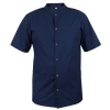 Bluza medyczna męska ze stójką granatowa krótki rękaw roz.XXL